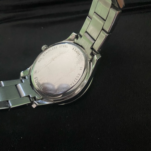 Fossil Teal and Silver Chronograph Watch - Picture 3 of 3